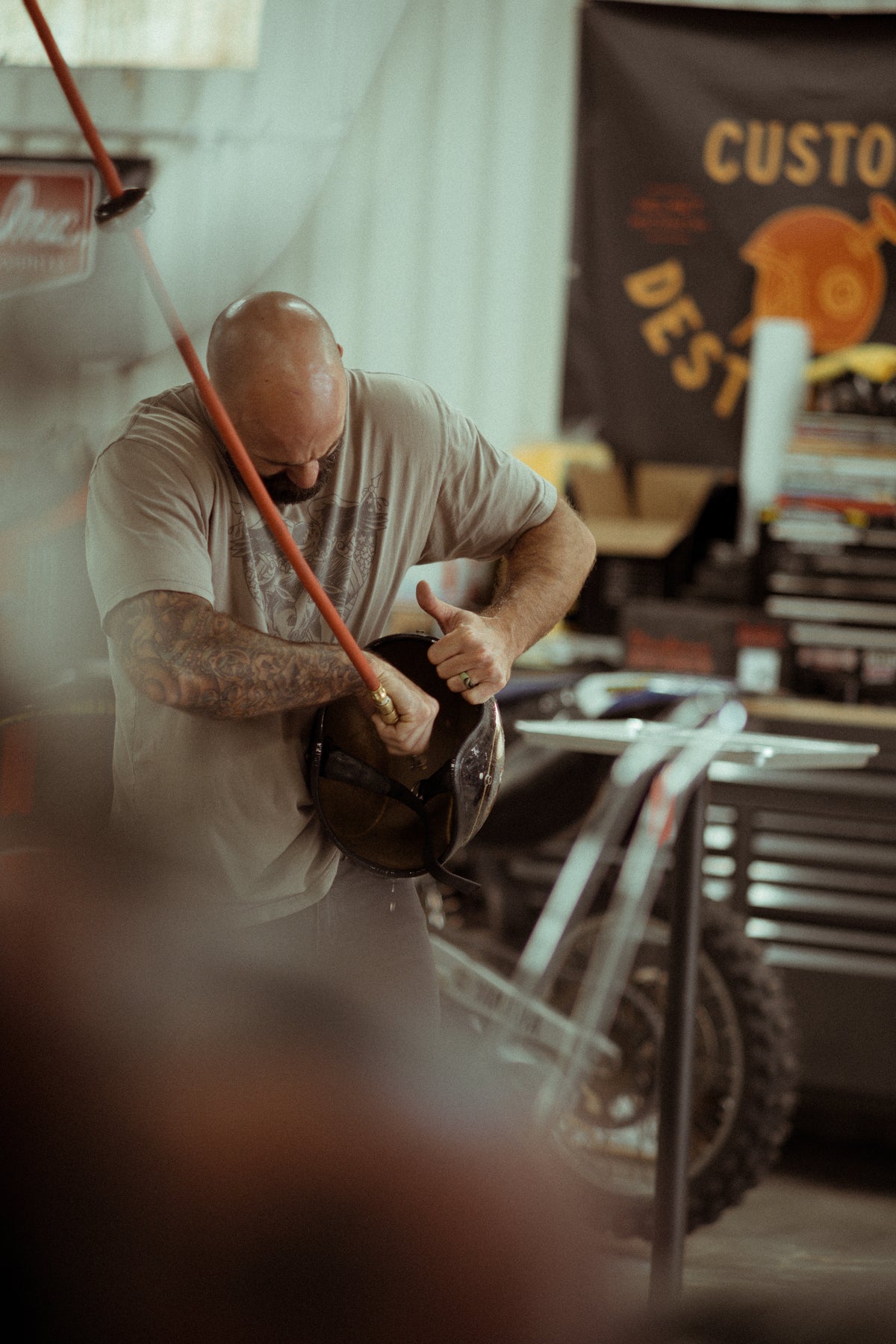 Helmet restoration by Custom Destruction